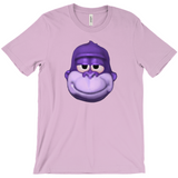 -Retro Y2K fashion hiphop streetwear purple swag high ape bonzi 420 great grape gorilla windows98 2000 internet meme spyware virus 1990s 90s funny stoner millennium icon bonzai viral Comfortable mens/unisex style Bella & Canvas t-shirt. Quality combed ring-spun cotton with a classic fit, crew neck & short sleeves. -Heather Prism Lilac-S-