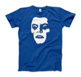 THE EXORCIST Captain Howdy Pazuzu Demon Graphic Tee-Super soft and smooth 100% ringspun combed cotton tee, preshrunk with shoulder to shoulder taping, seamless collar and double needle hems. High quality colorfast, fade resistant print. Free shipping worldwide from the USA.-Men (Unisex)-Royal Blue-S-