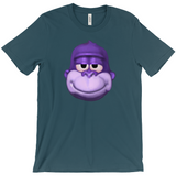 -Retro Y2K fashion hiphop streetwear purple swag high ape bonzi 420 great grape gorilla windows98 2000 internet meme spyware virus nineties funny stoner millennium icon Comfortable and durable mens/unisex style Bella & Canvas t-shirt. Quality combed ring-spun cotton with a classic fit, crew neck and short sleeves. -Deep Teal-S-