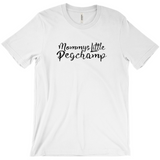 -Soft, comfortable mens/unisex Airlume combed and ring-spun cotton tee. Made-to-order and shipped from the USA. Funny dirty naughty my little pogchamp pegging meme peg sex sexual male anal stimulation pleasure bottoming bottom kinky feminization sissification public humiliation fetish kink humor ass butt stuff gag gift-White-Extra Small (XS)-