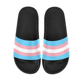 -High quality slip-on sandals constructed of lightweight, durable, soft and comfortable PVC. These sandals are made-to-order. Free shipping from abroad. LGBTQ LGBTQIA LGBTX Trans Transgender Pride Equality Flip Flops Footwear Shoes Summer Beach Fashion Trans Rights are Human Rights unisex nonbinary mens women youth-EU 36 / US 5M 6W-