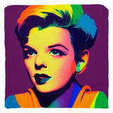 -Double-sided, square pillow or pillowcase. Made-to-order, ships from the USA. Sewn pillow, Zipper Cover with or without Pillow. Soft 100% polyester filling for perfect fluff and form. custom somewhere over the rainbow judy garland wizard of oz colorful home decor lgbtq lgbtqia trans drag gay pride icon classic art -