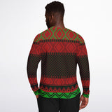-Funny all-over-print unisex sweatshirt made of soft, comfortable cotton/polyester/spandex blend with brushed fleece interior. Each panel is individually printed, cut and sewn to ensure a flawless graphic that won't crack or peel. funny AOP computers IT on and off again mens womens ugly sweater christmas holiday jumper-