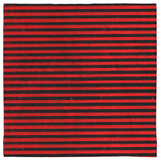 Red and Black Grunge Gothic Pinstripe Bandana, Distressed Stripes 24in-Polyester jersey knit 24 inch square bandana, kerchief, handkerchief, hanky, neckerchief, do-rag, facemask, headscarf, babushka, hankey. Custom made. Retro vintage grunge goth gothic style pinstripes / thin distressed stripe pattern. These bandanas are made-to-order and typically ship in 2-4 business days from USA.-Vertical-