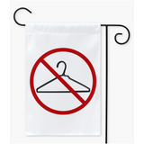 -100% poly poplin-canvas yard / garden flag with sleeve. 12x18, 18x27, 24x36. Made in the USA. Pro-Choice protest banner sign. Keep abortion free and legal. Abortion is healthcare. Women's Rights are Human Rights. SCROTUS Roe v Wade decision. RESIST Religious Fascism, misogyny, fundamentalist christian sharia law. -White-12x18 inch-Single-