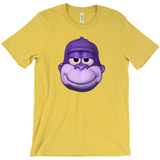 -Retro Y2K fashion hiphop streetwear purple swag high ape bonzi 420 great grape gorilla windows98 2000 internet meme spyware virus 1990s 90s funny stoner millennium icon bonzai viral Comfortable mens/unisex style Bella & Canvas t-shirt. Quality combed ring-spun cotton with a classic fit, crew neck & short sleeves. -Gold-S-