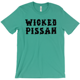 Funny WICKED PISSAH Tee, Mens/Unisex Adult Sizes, Shipped from the USA-Soft airlume cotton standard fit t-shirt with short sleeves and crew neck. - Boston Mass New England Massachusetts New Hampshire Rhode Island Maine Vermont Connecticut MA NH RI MN VT CT aweome regionalism saying slang townie chowda head masshole sox celtics bruins huskies revolution patriots black wolves fan smaht -M-Kelly Green-