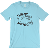 -Soft, comfortable mens/unisex style Airlume combed and ring-spun cotton shirt. Made-to-order and shipped form the USA. Funny dirty naughty bbq barbeque bar-b-que barbecue pork sex joke butt rubbed pig piggy t-shirt boyfriend gift -Turquoise-Extra Small (XS)-