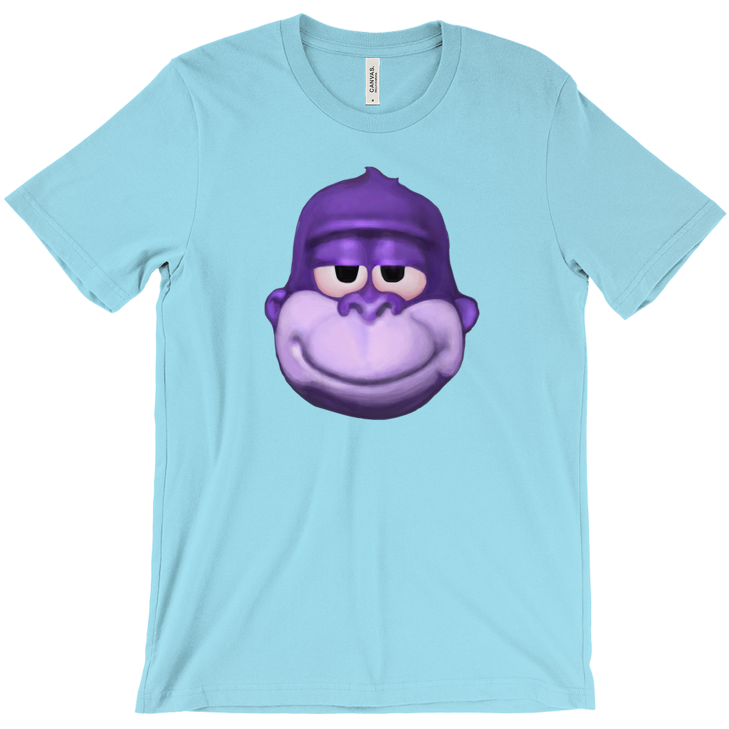 -Retro Y2K fashion hiphop streetwear purple swag high ape bonzi 420 great grape gorilla windows98 2000 internet meme spyware virus 1990s 90s funny stoner millennium icon bonzai viral Comfortable mens/unisex style Bella & Canvas t-shirt. Quality combed ring-spun cotton with a classic fit, crew neck & short sleeves. -Turquoise-S-