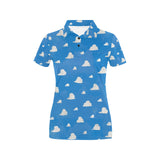 -Quality all-over-print unisex polo shirt with classic retro vintage cloud pattern. 100% polyester with pointed collar, 3 buttons and side slits for a comfortable and stylish fit. Free Shipping. Mens womens teens 90s kids nineties toy 1990s casual work collared top bright colorful sky story disneybounding sweet cute-XS-