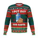-Funny all-over-print unisex sweatshirt made of soft and comfortable cotton/polyester/spandex blend material with brushed fleece interior! Each panel is individually printed, cut and sewn to ensure a flawless graphic that won't crack or peel. Mens womens Christmas adult sexual humor xmas joke AOP pullover jumper.-