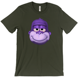 -Retro Y2K fashion hiphop streetwear purple swag high ape bonzi 420 great grape gorilla windows98 2000 internet meme spyware virus nineties funny stoner millennium icon Comfortable and durable mens/unisex style Bella & Canvas t-shirt. Quality combed ring-spun cotton with a classic fit, crew neck and short sleeves. -Olive-S-