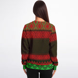-Funny all-over-print unisex sweatshirt made of soft, comfortable cotton/polyester/spandex blend with brushed fleece interior. Each panel is individually printed, cut and sewn to ensure a flawless graphic that won't crack or peel. funny AOP computers IT on and off again mens womens ugly sweater christmas holiday jumper-