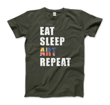 -Men (Unisex)-Military Green-S-