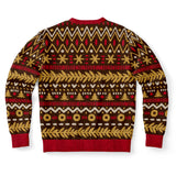 Rudolph The Red-Nosed Gaindeer Sweatshirt, Holiday Workout Ugly Jumper-Funny Rudolph the Red-Nosed Gaindeer holiday workout ugly sweater print sweatshirt. This pullover is crafted from a soft premium cotton, polyester and spandex blend with high definition all-over-printed design. Free Shipping Worldwide. Christmas Raindeer fitness pun graphic jumper. Unisex mens and womens xmas jumper.-
