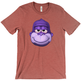 -Retro Y2K fashion hiphop streetwear purple swag high ape bonzi 420 great grape gorilla windows98 2000 internet meme spyware virus 1990s 90s funny stoner millennium icon bonzai viral

Comfortable mens/unisex style Bella & Canvas t-shirt. Quality combed ring-spun cotton with a classic fit, crew neck & short sleeves. -Heather Clay-S-