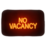 No Vacancy Bath Mats - Funny Unique Retro Vintage Hotel Sign Bathmat-Soft microfiber topped polyester bath mat with non-sip rubber bottom. High quaity materials, colorfast and fade resistant image. This item is made to order and typically ships in 2-3 business days from within the US. Unique retro vintage neon hotel motel 'No Vacancy' sign bath mat. -34x21 inch-