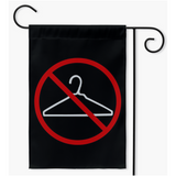 -100% poly poplin-canvas yard / garden flag with sleeve. 12x18, 18x27, 24x36. Made in the USA. Pro-Choice protest banner sign. Keep abortion free and legal. Abortion is healthcare. Women's Rights are Human Rights. SCROTUS Roe v Wade decision. RESIST Religious Fascism, misogyny, fundamentalist christian sharia law. -Black-18.325x27 inch-Single-
