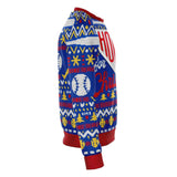 Home Base For Christmas Funny Baseball Ugly Sweater Print Sweatshirt-Homebase For Christmas Funny Baseball Ugly Sweater Print Sweatshirt - Premium AOP (all over print) Ugly Sweater printed pullover jumper. Unisex adult XS, Small, Medium, Large, XL, 2XL, 3XL and 4XL. Made-to-order. Ships in 5-8 business days, 2 weeks to the US. Great humorous home for the holidays pun baseball fan gift.-