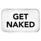 -Super soft white microfiber topped polyester bath mat with non-slip rubber bottom. High quaity materials, colorfast and fade resistant image. This item is made to order, shipped from the USA. Funny bathroom strip take it off sexy clean dirty joke nude bathing bath shower text bathmat home decor nudie gift washable-34x21 inch-