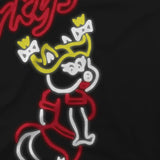 -This premium t-shirt has the neon logo of the classic strip club from the Florida Everglades. A perfect place for Angel Beach High School virgin teenagers seeking fun! Shipped form the USA. 80s movies retro vintage stripper strip club sign classic mens womens unisex graphic tee t-shirt shirt naughty sex humor-