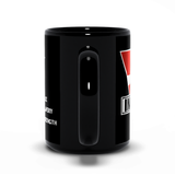 INGSOC Insignia Mug, Black 11oz or 15oz, Anti-Fascist 1984 Propaganda-Premium quality black mug in your choice of 11oz or 15oz. High quality, durable ceramic. Microwave safe, hand washing recommended to help prevent fading.Large emblem on one side, smaller emblem and "war is peace. freedom is slavery. ignorance is strength" motto on the reverse.Made-to-order shipped from the USA.-