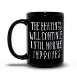 -Premium quality mug in your choice of 11oz or 15oz. High quality, durable ceramic. Dishwasher and microwave safe. Hand washing recommended to help prevent fading. Made-to-order and typically ships in 2-3 business days from the USA. funny motivational demotivational mis-management classic pirate meme saying quote-
