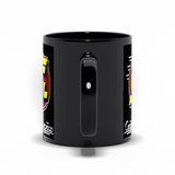 -Premium quality mug in your choice of 11oz or 15oz. High quality, durable ceramic. Microwave safe. Hand washing recommended to help prevent fading. This item is made-to-order and ships from the USA. black dystopian sci-fi science fiction gilliam brazil repair service bureaucracy logo funny office coffee cup -