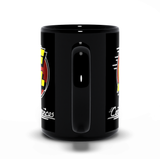 -Premium quality mug in your choice of 11oz or 15oz. High quality, durable ceramic. Microwave safe. Hand washing recommended to help prevent fading. This item is made-to-order and ships from the USA. black dystopian sci-fi science fiction gilliam brazil repair service bureaucracy logo funny office coffee cup -