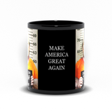 Trump MAGA 2020 Coffee Mugs - Make America Great Again - Lock Him Up!-Premium quality durable 11oz or 15oz ceramic mug, USA made. Donald Trump for Prison 2020. Most corrupt and destructive president in American history, criminal, national disgrace POTUS complicit GOP. Racism, sexism, violence, ignorance, totalitarianism, fascism Treason. Covid-19 super spreader Trump Lied Americans Died.-