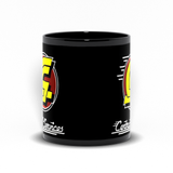 -Premium quality mug in your choice of 11oz or 15oz. High quality, durable ceramic. Microwave safe. Hand washing recommended to help prevent fading. This item is made-to-order and ships from the USA. black dystopian sci-fi science fiction gilliam brazil repair service bureaucracy logo funny office coffee cup -