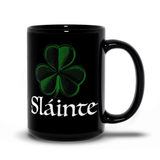 -Premium quality mug in your choice of 11oz or 15oz. High quality, durable ceramic. Dishwasher and microwave safe. Hand washing recommended to help prevent fading. Typically ships in 2-3 business days. Irish Ireland Eire celtic St Patrick's Day blessing slainte gaelic clover good health tea coffee mug cup-15 oz-