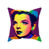-Double-sided, square pillow or pillowcase. Made-to-order, ships from the USA. Sewn pillow, Zipper Cover with or without Pillow. Soft 100% polyester filling for perfect fluff and form.

custom somewhere over the rainbow judy garland wizard of oz colorful home decor lgbtq lgbtqia trans drag gay pride icon classic art -Spun Polyester-16x16 inches-Sewn (no zipper)-