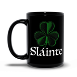 -Premium quality mug in your choice of 11oz or 15oz. High quality, durable ceramic. Dishwasher and microwave safe. Hand washing recommended to help prevent fading. Typically ships in 2-3 business days. Irish Ireland Eire celtic St Patrick's Day blessing slainte gaelic clover good health tea coffee mug cup-