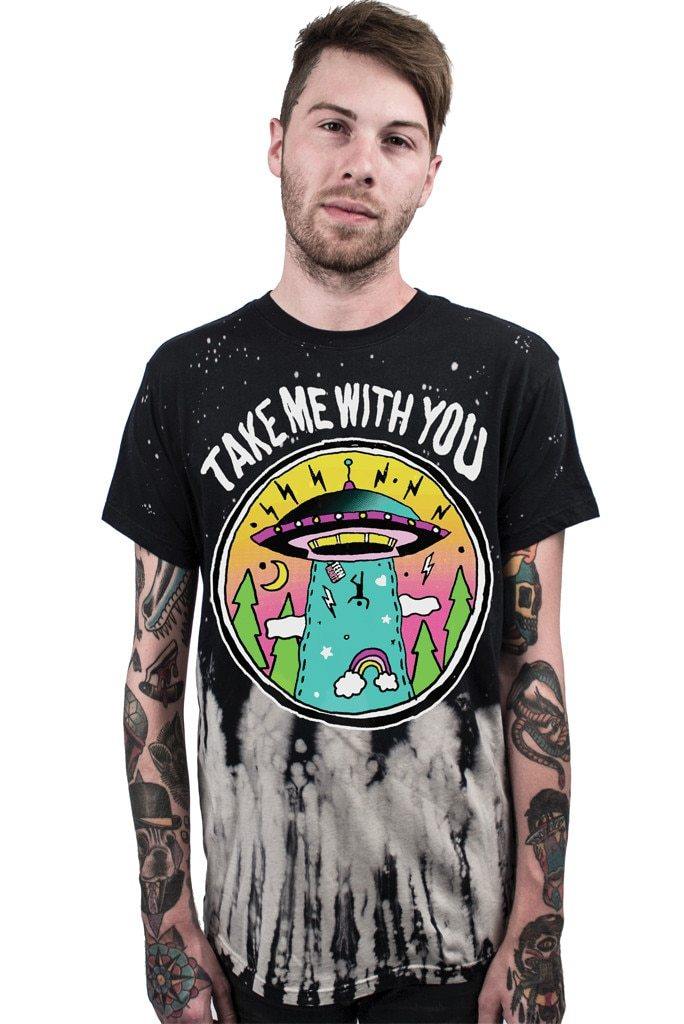 Take Me With You Shirt, Innergalactic Funny Alien UFO AOP Graphic Tee-