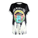 Take Me With You Shirt, Innergalactic Funny Alien UFO AOP Graphic Tee-