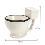 -Funny, high quality ceramic toilet coffee mug. 300mL / 10.14oz capacity. CE, FDA, EU & CIQ certified. Free shipping from abroad with average delivery to the USA in 2-3 weeks. Novelty weird joke white elephant gross bizarre coffee cup tea ice cream bowl strange gift scatalogical bathroom humor-