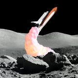 SPACE SHUTTLE LAMP USB Rechargable LED Nightlight Astronaut Kids Decor-4... 3.... 2.... 1.... We have lift-off! A fun, creative and inspirational night light lamp for future space explorers and astronomy enthusiasts depicting a space shuttle in mid-launch the billowing smoke below illuminated by the rocket boosters as it blasts its way to greater knowledge of the universe. USB powered rech-