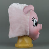 -High quality latex and plush fabric over-the-head pink pig mask. One size fits most adults. Free shipping from abroad. Halloween costume female assassin cosplay horror psychopath sadistic female assassin murder piggy french Amsterdam killing s02e04 eve season 2 bdsm kink kinky cosplay creepy girly sexy killer psycho-