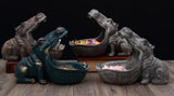 Hippopotamus Big Mouth Valet Sculpture, Trinket Jewelry Change Dish -High quality resin Hippo sculpture. The big open mouth on this statue creates a small bowl which is great for keys, coins, jewelry, candy, etc. Fun, stylish and multi-functional home decor. 22 x 30 x 16 cm change dish, jewelry holder, valet tray, party serving bowl, African animal gift. Free Shipping Worldwide.-