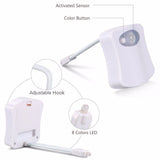 LED Toilet Night Light with Motion Detector and 9 Color Settings-This simple to install device lights up the inside of your toilet at night, helping to prevent accidents. Can be set to cycle between or hold 8 different colors and has a motion sensor that works up to approximately 3 meters. Free shipping. FCC, RoHS, ce, EMC and CCC compliant. 1 year manufacturer's warranty.-