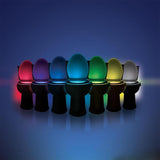 LED Toilet Night Light with Motion Detector and 9 Color Settings-This simple to install device lights up the inside of your toilet at night, helping to prevent accidents. Can be set to cycle between or hold 8 different colors and has a motion sensor that works up to approximately 3 meters. Free shipping. FCC, RoHS, ce, EMC and CCC compliant. 1 year manufacturer's warranty.-