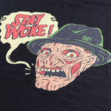 Funny Stay Woke Gothic Graphic Tee, Freddy NOES Parody-