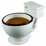-Funny, high quality ceramic toilet coffee mug. 300mL / 10.14oz capacity. CE, FDA, EU & CIQ certified. Free shipping from abroad with average delivery to the USA in 2-3 weeks. Novelty weird joke white elephant gross bizarre coffee cup tea ice cream bowl strange gift scatalogical bathroom humor-