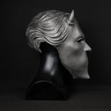 -High quality latex rubber over-the-head mask. One size fits most. Free shipping from abroad with average delivery to the USA in 2-3 weeks. Heavy metal doom rock hard rock band ghost bc nameless ghouls mute halloween costume cosplay-