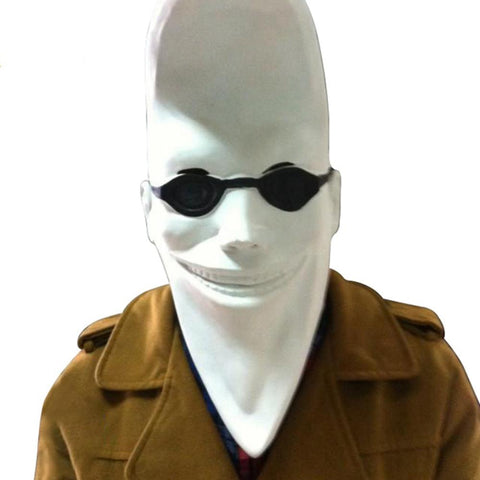 -Retro 90s commercial character latex over-the-head mask. Is this famous moon man also a moonlighting Knight of Khonshu? another Marc Spector/Steven Grant's alterego? or perhaps from an alternate universe like Earth 8311? could certainly make a great retro & modern cosplay mash-up! nineties aesthetic halloween costume-