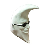 -Retro 90s commercial character latex over-the-head mask. Is this famous moon man also a moonlighting Knight of Khonshu? another Marc Spector/Steven Grant's alterego? or perhaps from an alternate universe like Earth 8311? could certainly make a great retro & modern cosplay mash-up! nineties aesthetic halloween costume-
