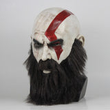 -High quality God of War IV Kratos latex over-the-head mask with attached beard. Free shipping from abroad. These masks typically arrive to the USA in about 2-3 weeks. GOW gamer character mask halloween costume cosplay mask prop collectible-