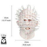 Nail Face Derp Mask - Free Shipping - One Size fits Most-An over-the-head latex mask... quality material and well constructed but well... off. Obviously, they were aiming for Pinhead from the Hellraiser series but they landed somewhere closer to that kid who superglued nails to his face that one Halloween and ended up in the ER. Funny fail bad worst horror costume mask-
