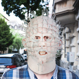 Nail Face Derp Mask - Free Shipping - One Size fits Most-An over-the-head latex mask... quality material and well constructed but well... off. Obviously, they were aiming for Pinhead from the Hellraiser series but they landed somewhere closer to that kid who superglued nails to his face that one Halloween and ended up in the ER. Funny fail bad worst horror costume mask-